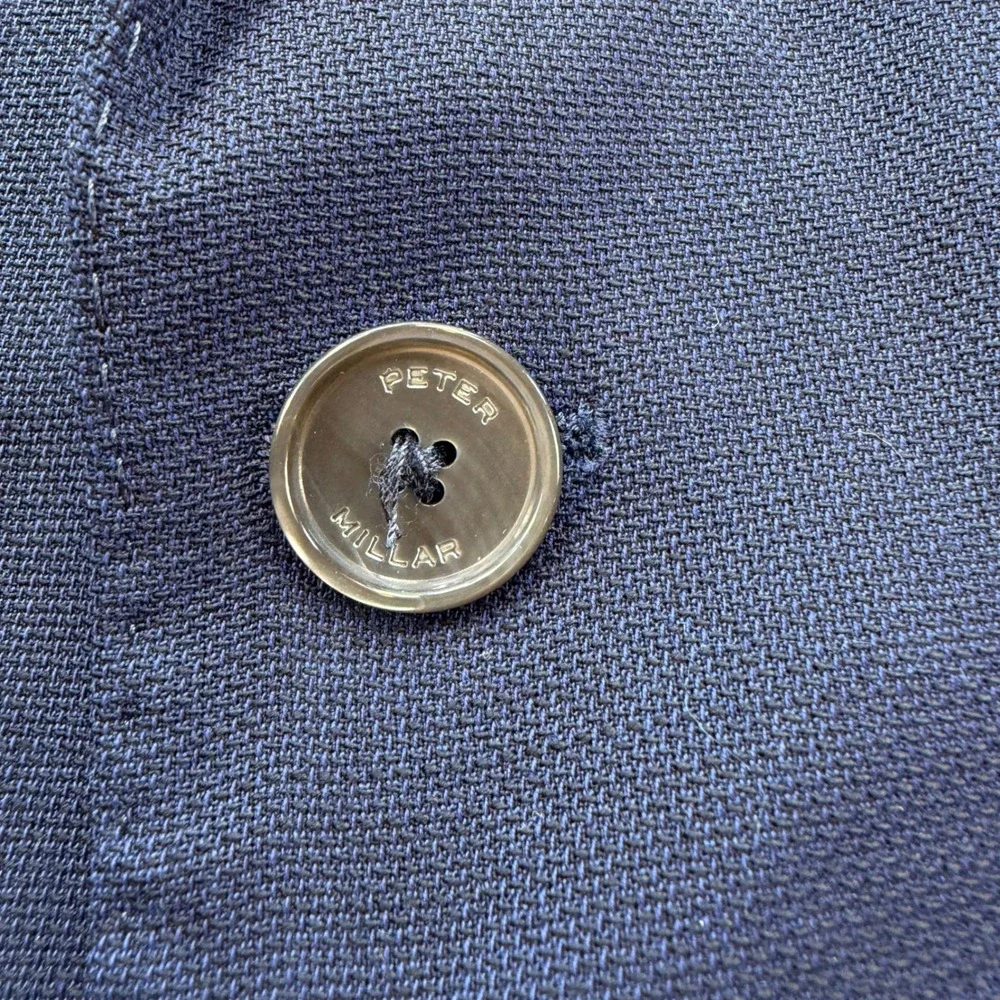 Peter Millar Crown Crafted The Excursionist Flex Blazer Navy Blue Wool 42 Coat